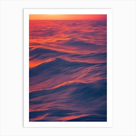 Sunset In The Ocean Art Print