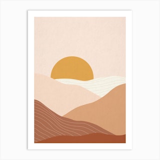 Desert Sunrise 2 Art Print
