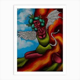 "speaking about good and evil" Art Print