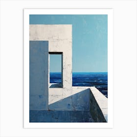 Drama Dreams: Minimalist Art, Greece Art Print