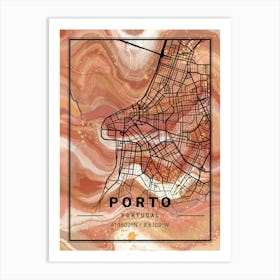 Porto Map Art Print