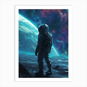 Astronaut In Space 9 Art Print