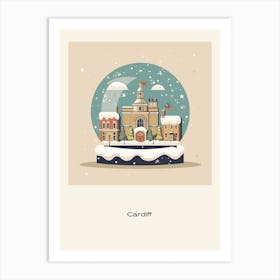 Cardiff United Kingdom 1 Snowglobe Poster Art Print