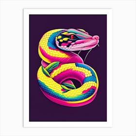 Baird S Rat Snake Tattoo Style Art Print