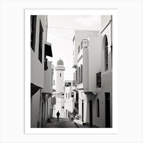 Tangier, Morocco, Black And White Photography 1 Art Print