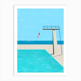 Scuba Diving , swimming collection Art Print