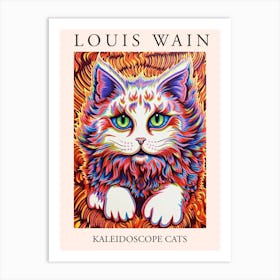 Louis Wain, Kaleidoscope Cats Poster 7 Art Print