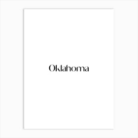 Oklahoma Logo Art Print