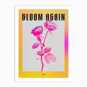 Hot Pink Rose 1 Poster Art Print