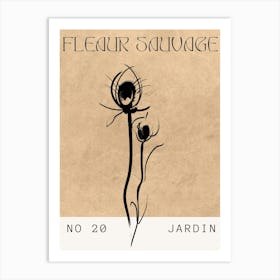 Fleur Sauvage No 20 Jardin Art Print