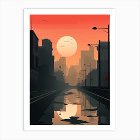 Urban Abstract Minimalist 6 Art Print