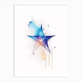 Star Symbol Minimal 1 Watercolour Art Print