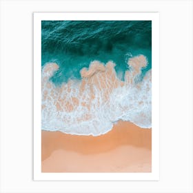 Aerial View Of A Beach 94 Art Print