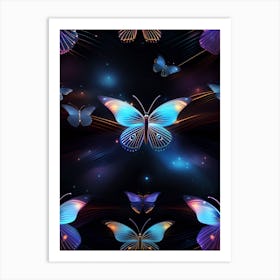 Butterfly Wallpaper 4 Art Print