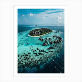 Island Resort In The Maldives 1 Art Print