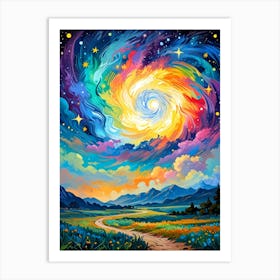 Galaxy Painting 3 Art Print