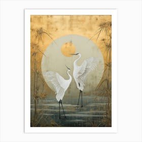 'Herons' Art Print