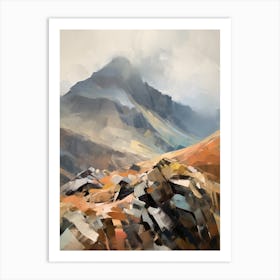 Scafell England 8 Mountain Painting Art Print
