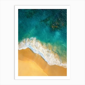 Aerial View Of A Beach 123 Art Print