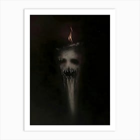 Dark Gothic Scream Art Print