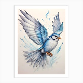 Blue Bird 1 Art Print