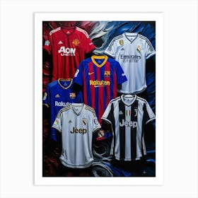 Soccer Jerseys 1 Art Print