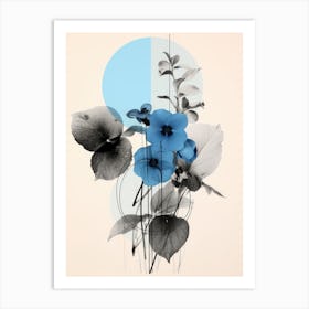 Blue Flowers 6 Art Print