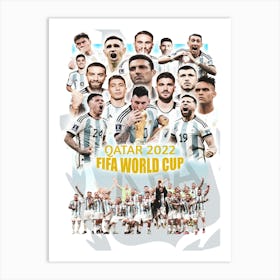 Argentina World Cup Art Print