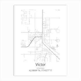 Victor Harbor,Australia Minimalist Map Art Print