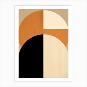 Monochrome LoRrach Geometric Reflection Art Print