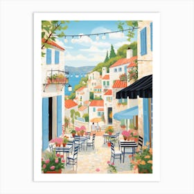 Hvar Croatia 1 Illustration Art Print