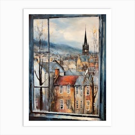 Winter Cityscape Edinburgh Scotland 3 Art Print