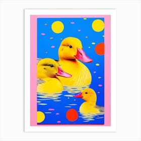 Duckling Colour Pop 4 Art Print