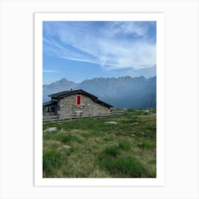 Mountain Cabin Italian Alps Art Print