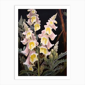 Foxglove 2 Flower Painting Art Print