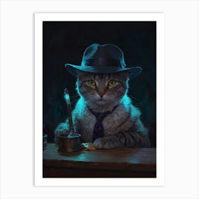 Cat In Hat 4 Art Print