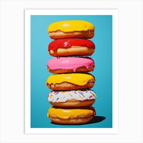 Pop Art Vivid Donuts 2 Art Print