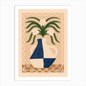 Fiori Santorini Floral Vase   Art Print