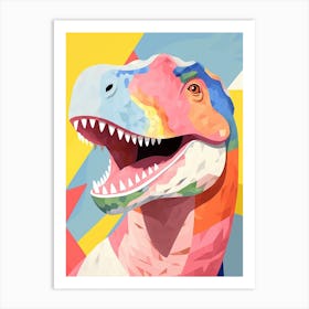 Colourful Dinosaur Tyrannosaurus 3 Art Print