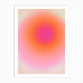 Sunrise Gradient Aura Art Print