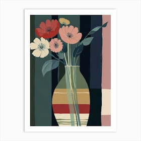 Flowers In A Vase Canvas Print 2 Art Print