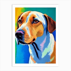 Labrador 2 Fauvist Style Dog Art Print