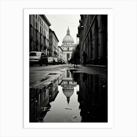 Rome, Italy,  Black And White Analogue Photography  1 Art Print