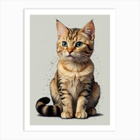 Bengal Cat Art Print