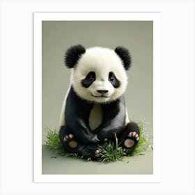 Genera Un Hermoso Bebe De Oso Panda Art Print