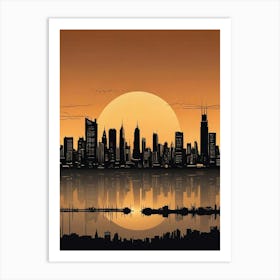 Urban Skyline Art Print (2) Art Print