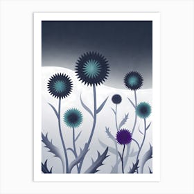 Thistle Flower Art Print