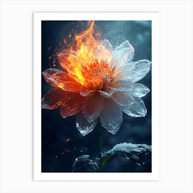 Fire Flower Poster