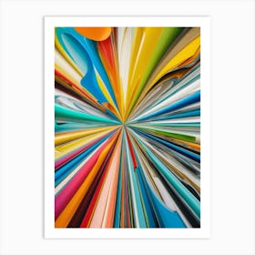 Colorful Burst Art Print