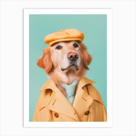 A Golden Retriever Dog 1 Art Print